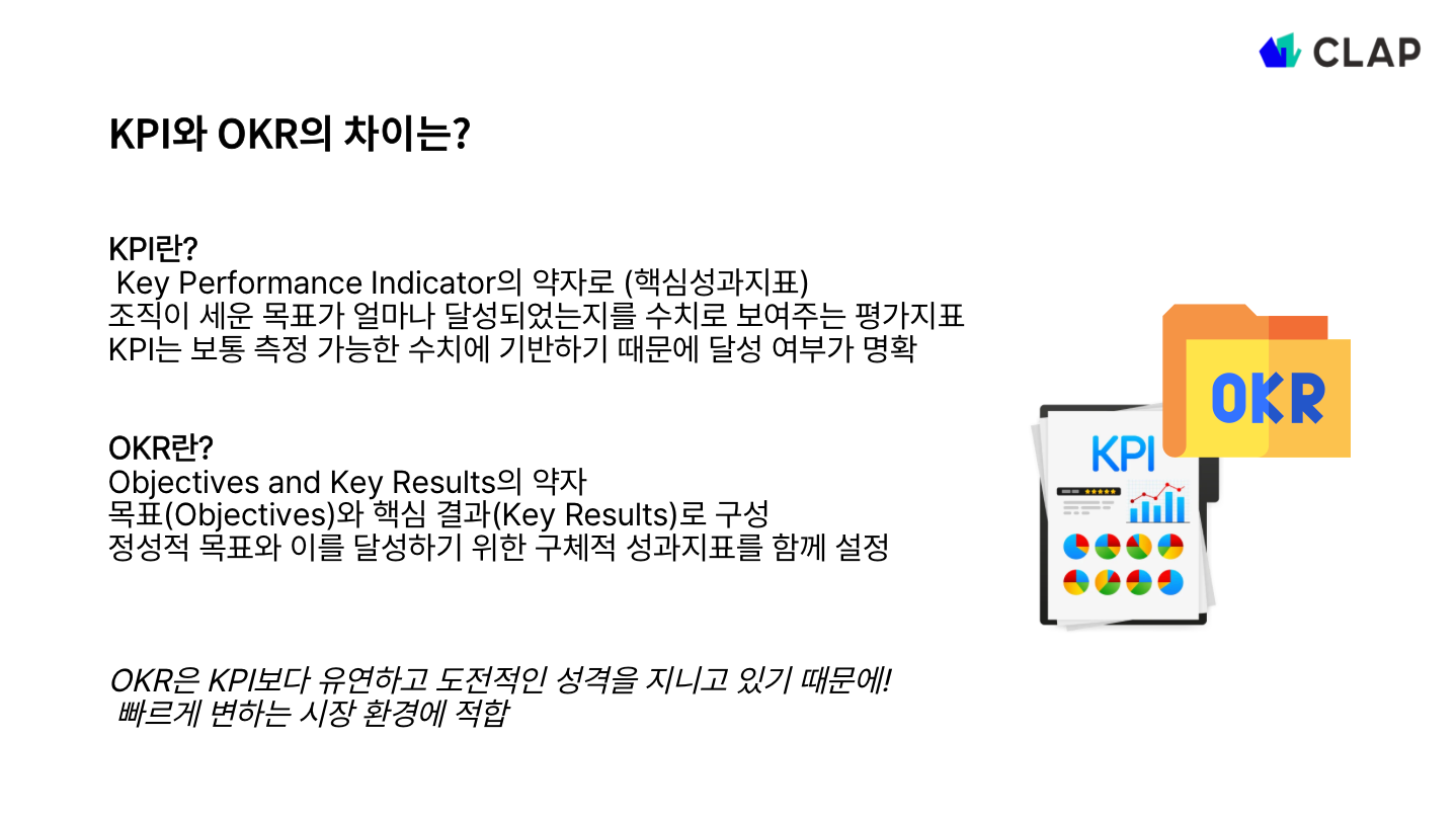 KPI와 OKR 차이